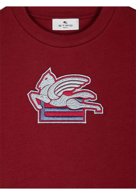T-shirt con ricamo pegaso Etro Kids ETRO | T-SHIRT E POLO | GV8P51-Z2081428