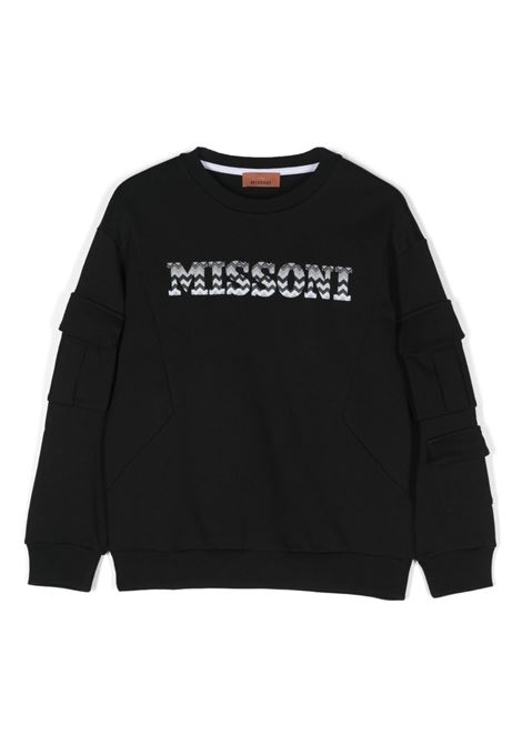 Felpa Missoni Kids con ricamo logo MISSONI | FELPE E TUTE | MV4P60-Z0081931